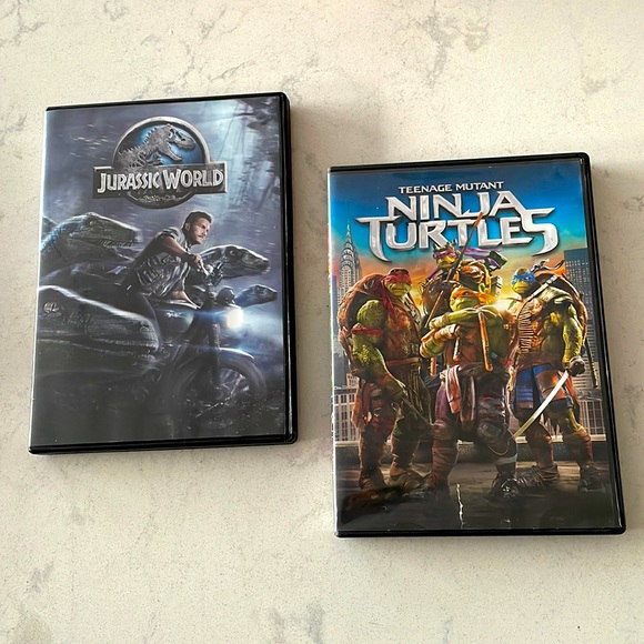 Other - Jurassic World & Teenage Mutant Ninja Turtles DVDs